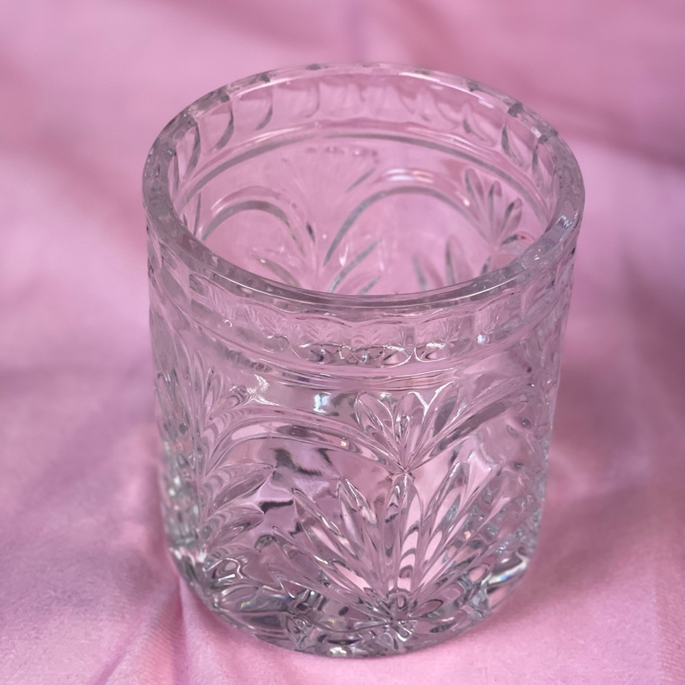 Crystal Glassware Set Single Crystal Lowball Glass.
